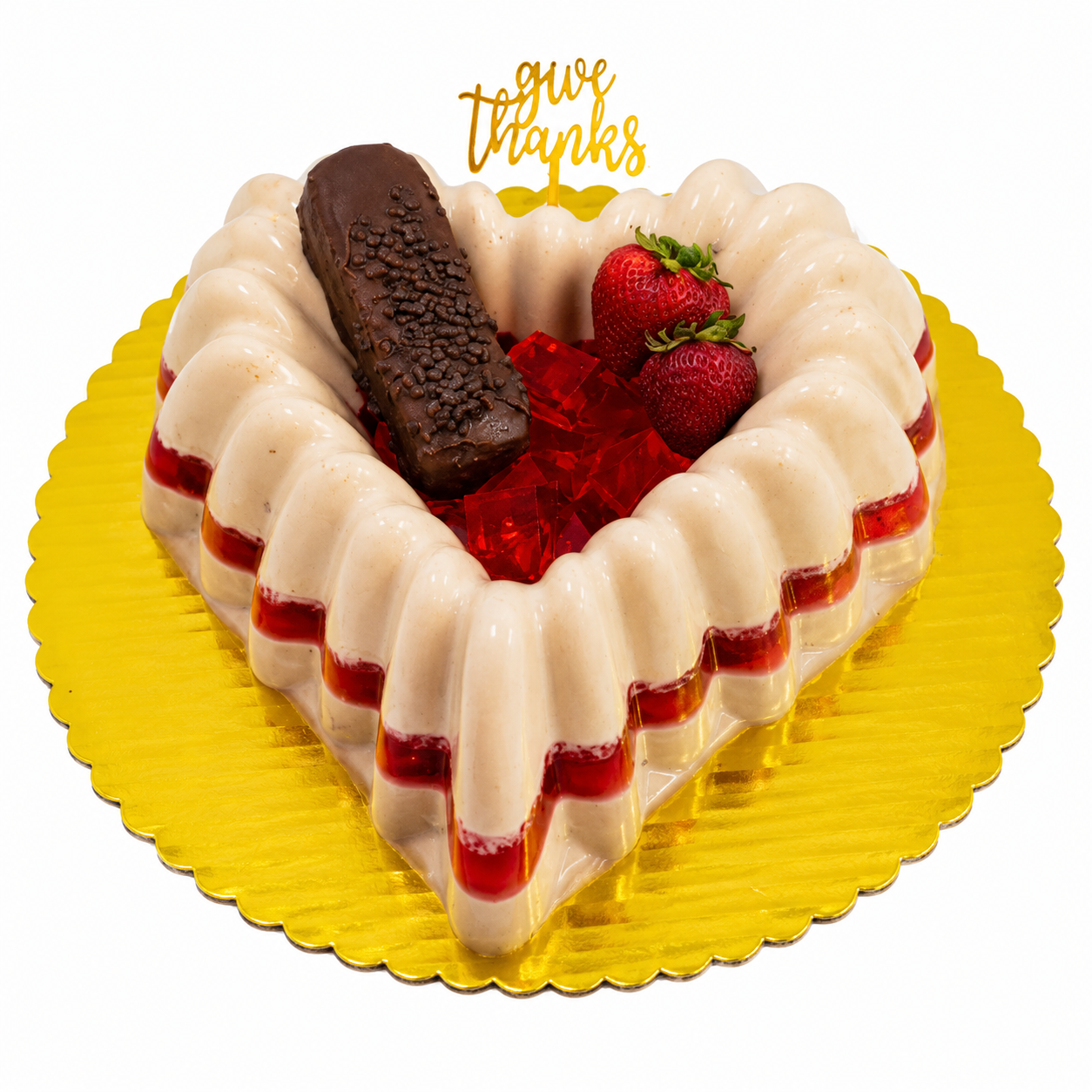 gelatina de gansito en forma de corazón gelatina de gansito en forma de corazón